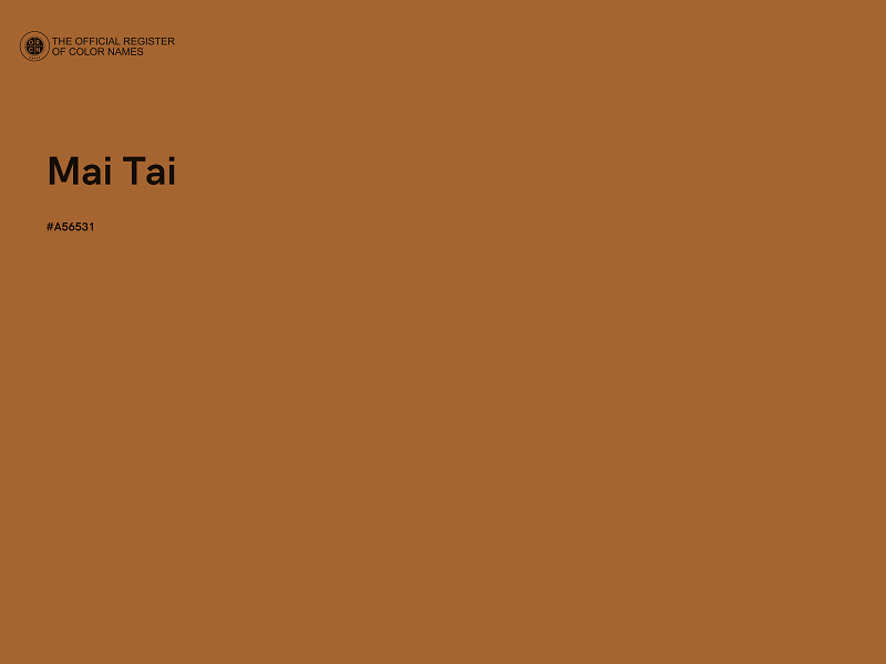 #A56531 - Mai Tai color image