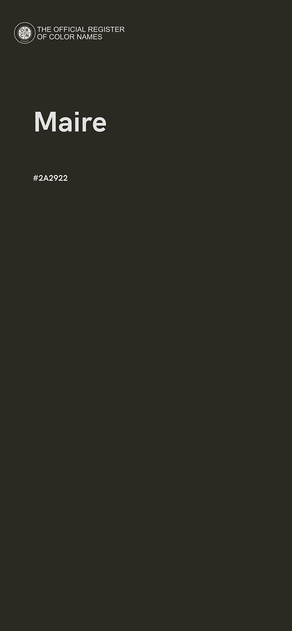 #2A2922 - Maire color image
