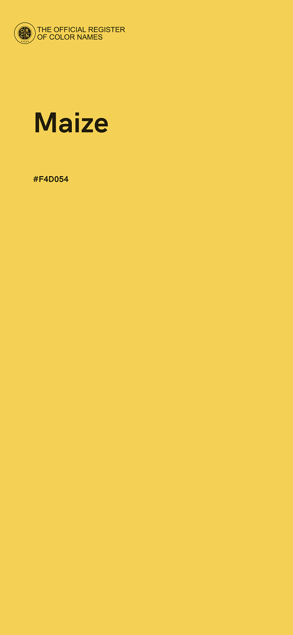 #F4D054 - Maize color image
