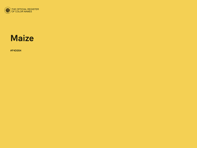 #F4D054 - Maize color image