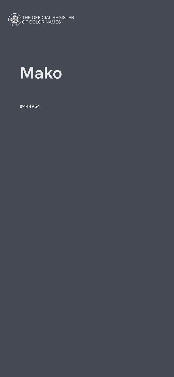 #444954 - Mako color image