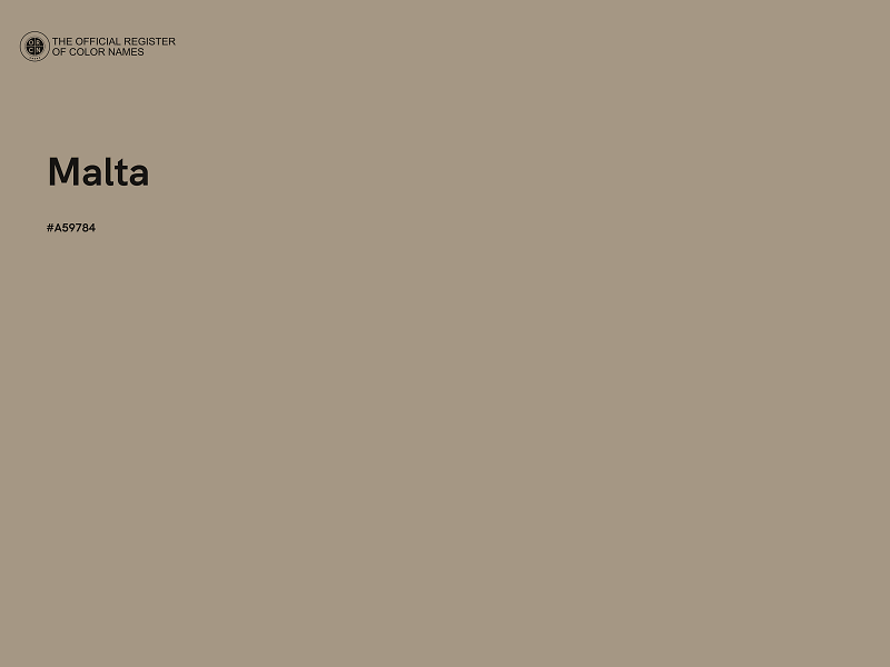 #A59784 - Malta color image