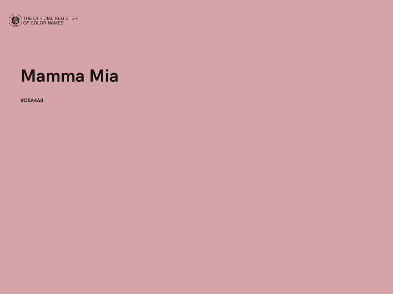 #D5A4A8 - Mamma Mia color image