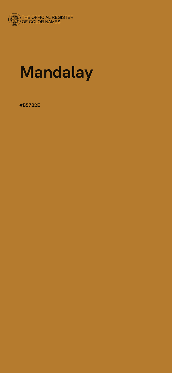 #B57B2E - Mandalay color image