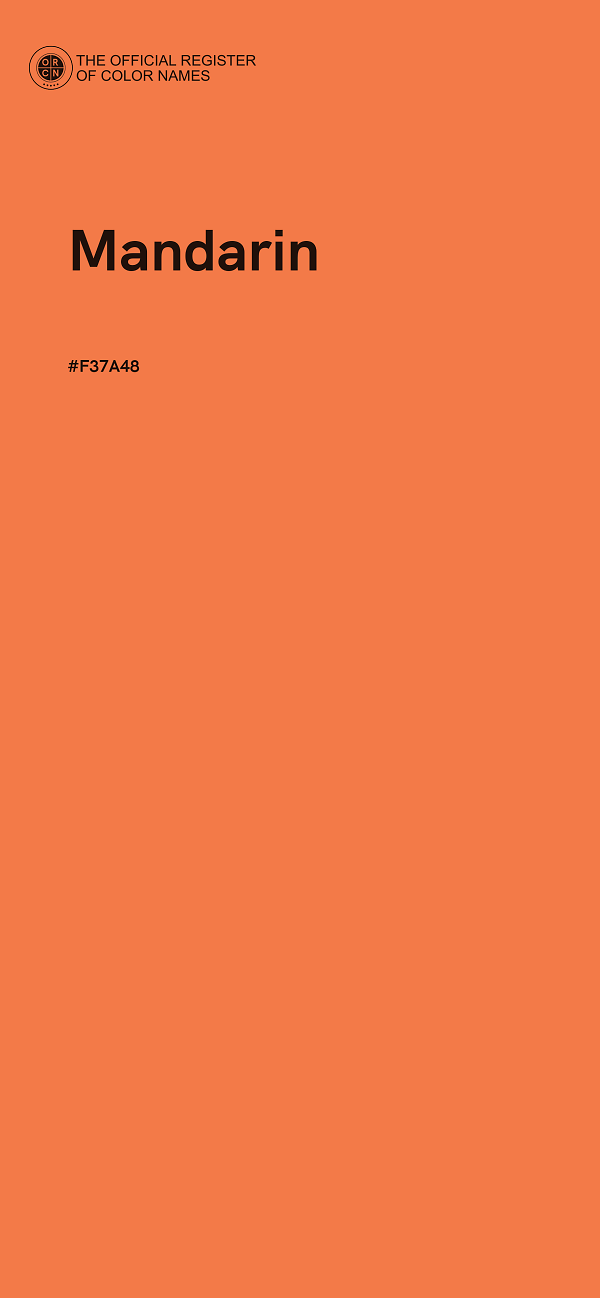 #F37A48 - Mandarin color image