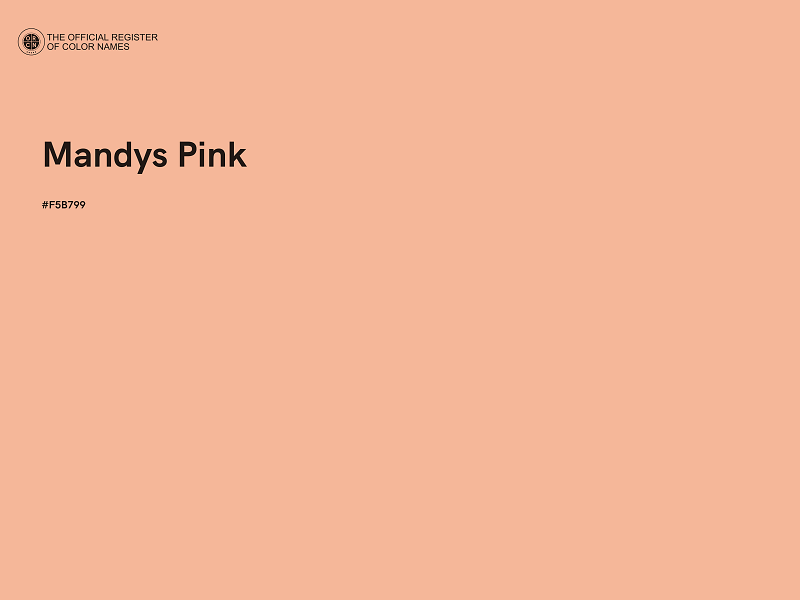 #F5B799 - Mandys Pink color image