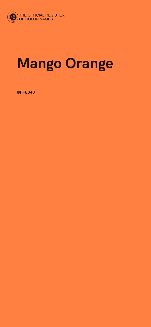 #FF8040 - Mango Orange color image