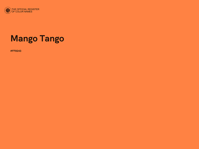 #FF8243 - Mango Tango color image