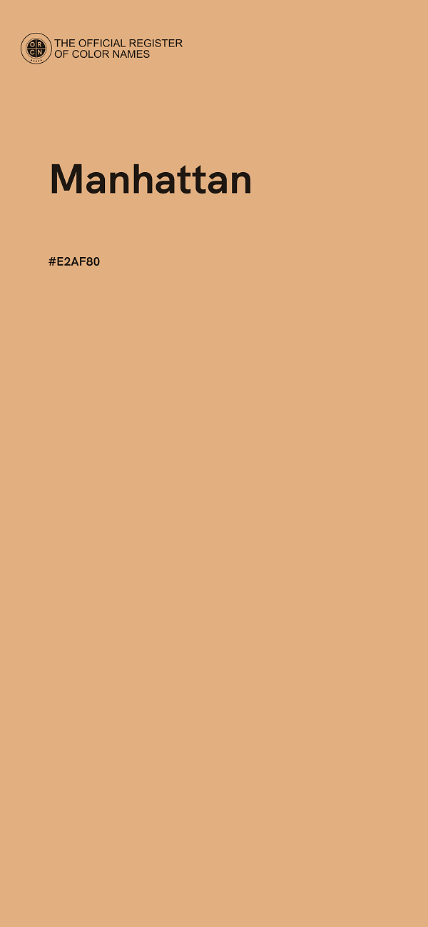 #E2AF80 - Manhattan color image
