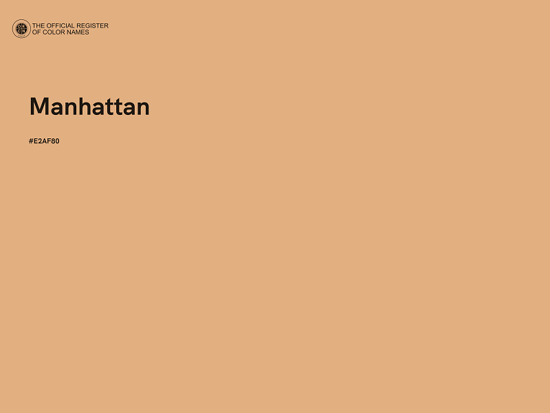 #E2AF80 - Manhattan color image