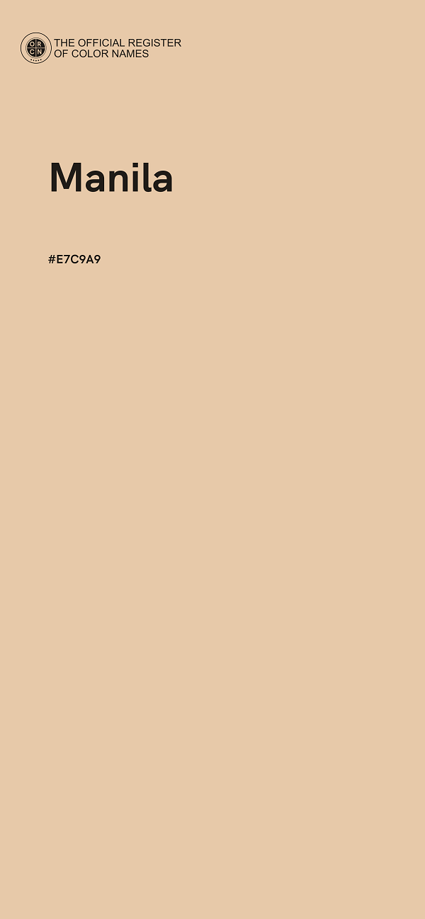 #E7C9A9 - Manila color image