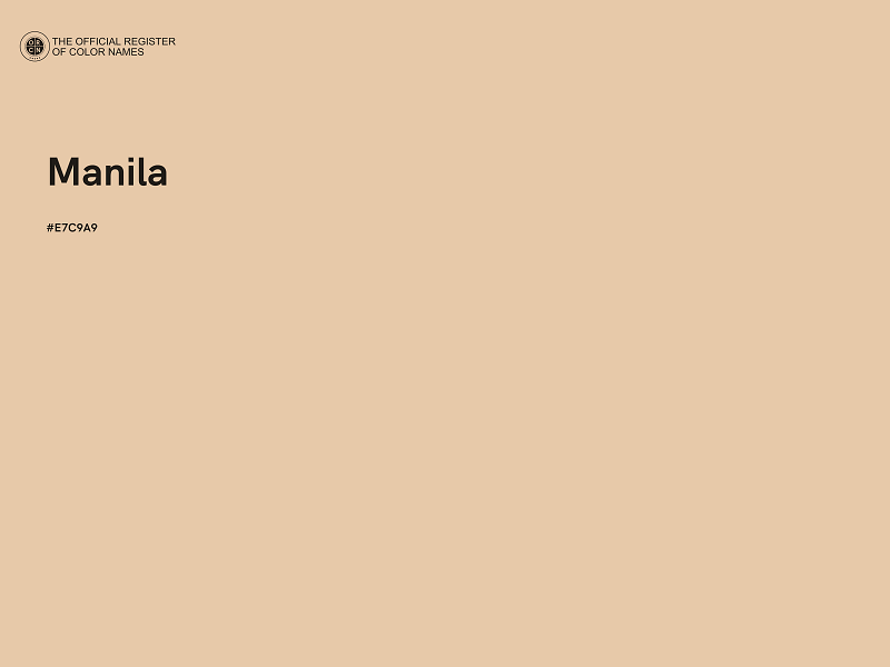 #E7C9A9 - Manila color image