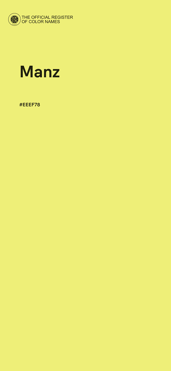 #EEEF78 - Manz color image