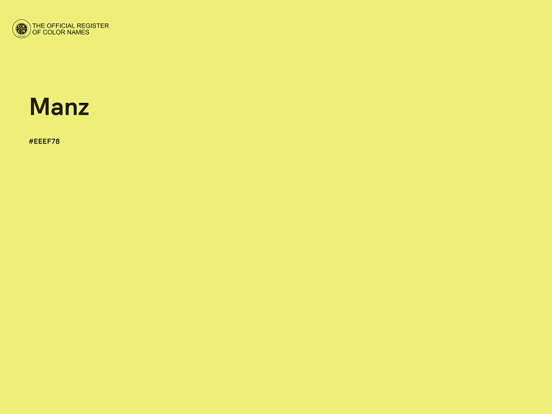 #EEEF78 - Manz color image
