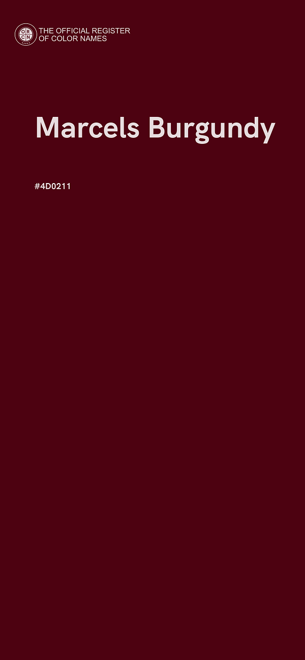 #4D0211 - Marcels Burgundy color image