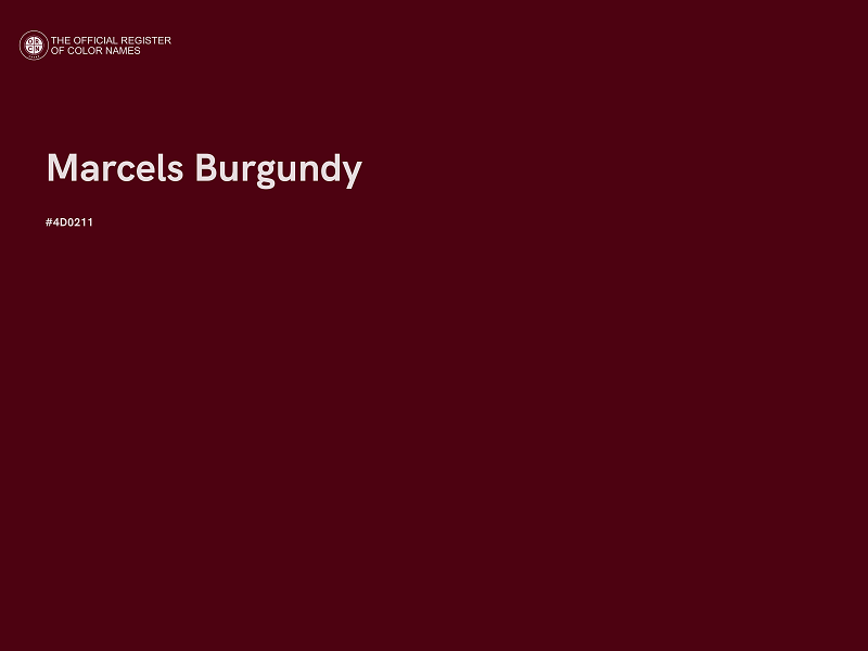 #4D0211 - Marcels Burgundy color image