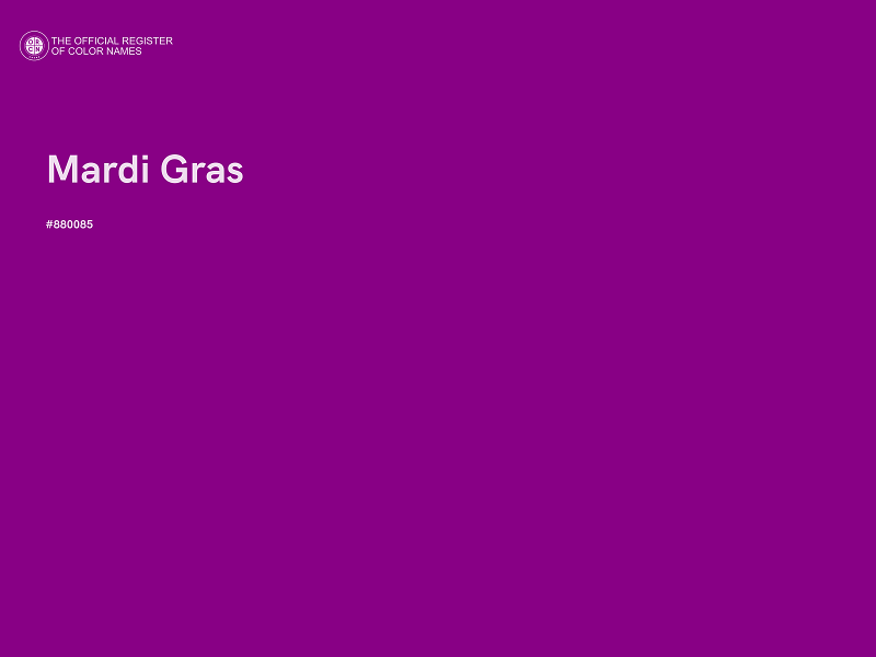 #880085 - Mardi Gras color image