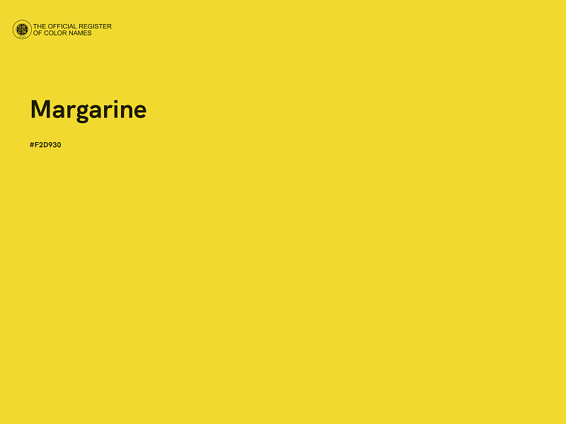 #F2D930 - Margarine color image