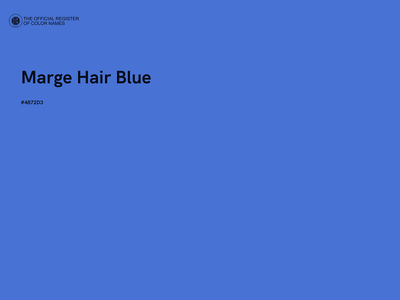 #4872D3 - Marge Hair Blue color image