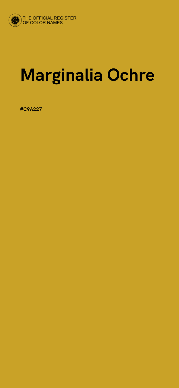 #C9A227 - Marginalia Ochre color image
