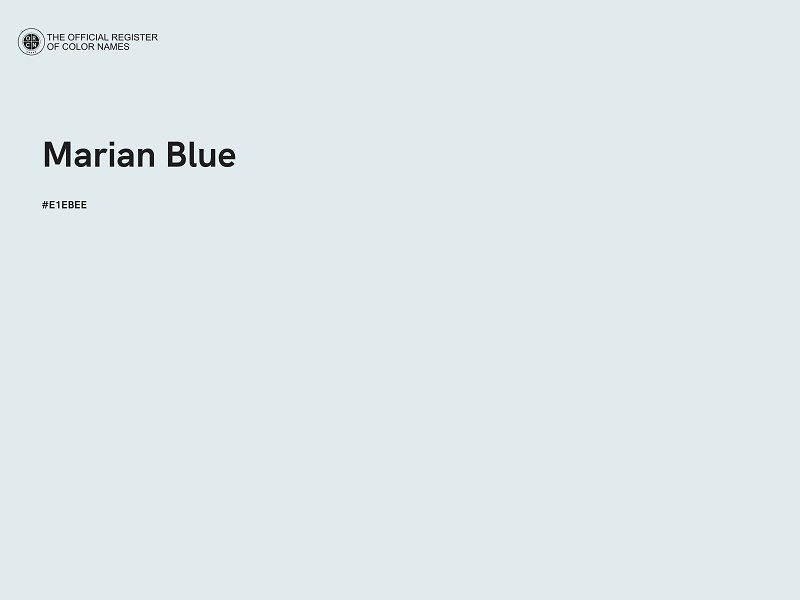 #E1EBEE - Marian Blue color image