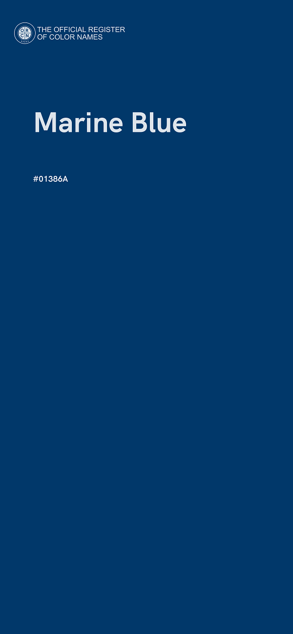 #01386A - Marine Blue color image