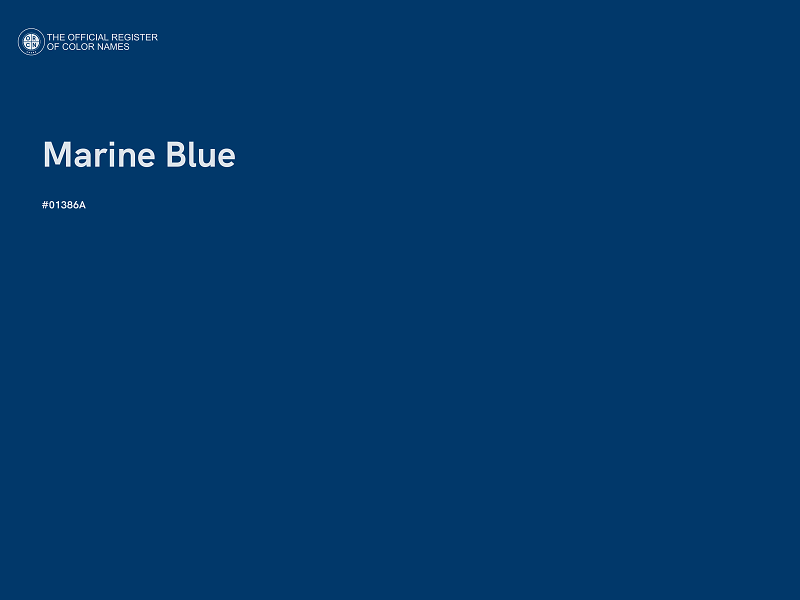 #01386A - Marine Blue color image