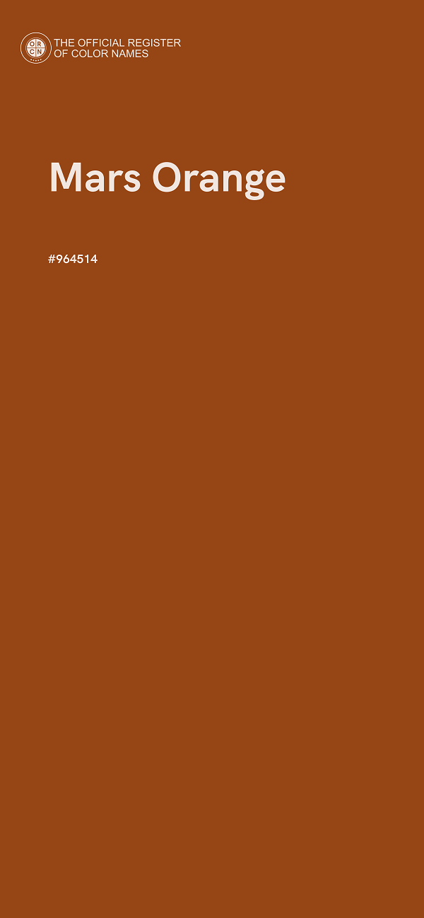 #964514 - Mars Orange color image