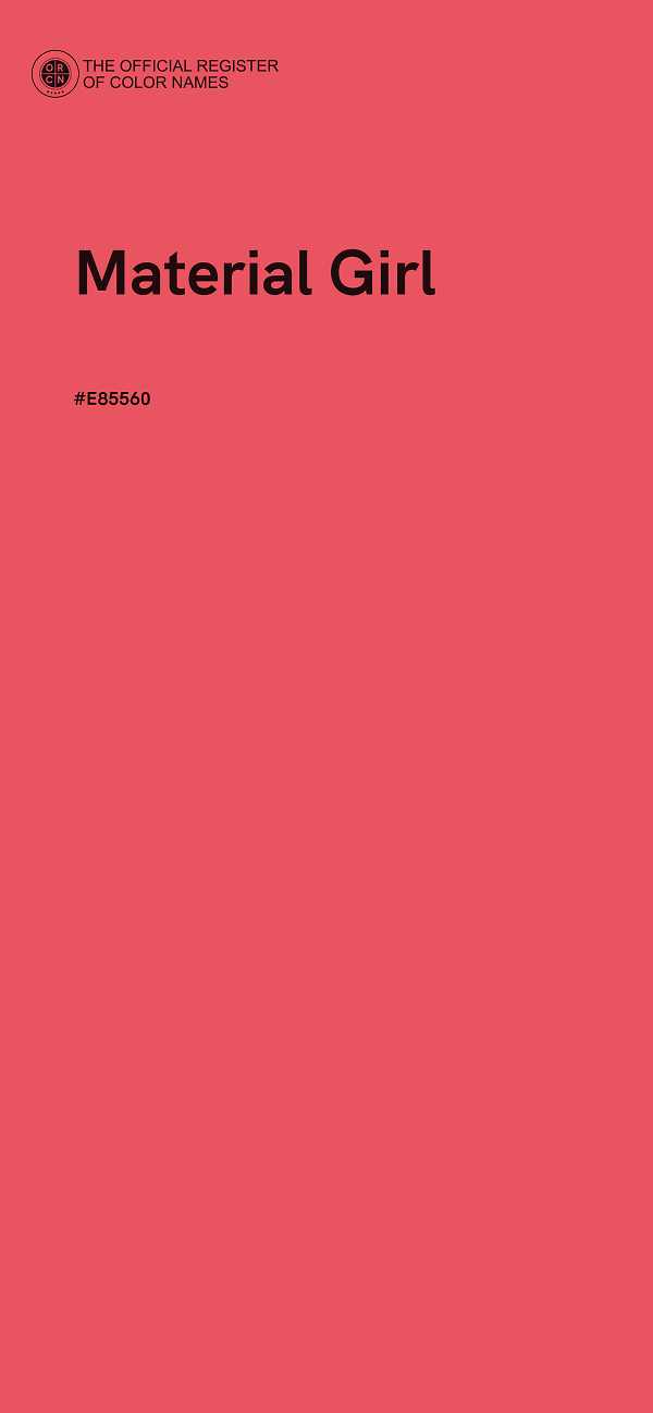 #E85560 - Material Girl color image