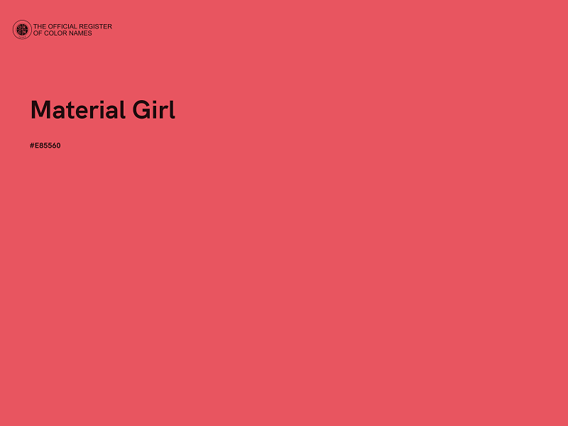 #E85560 - Material Girl color image