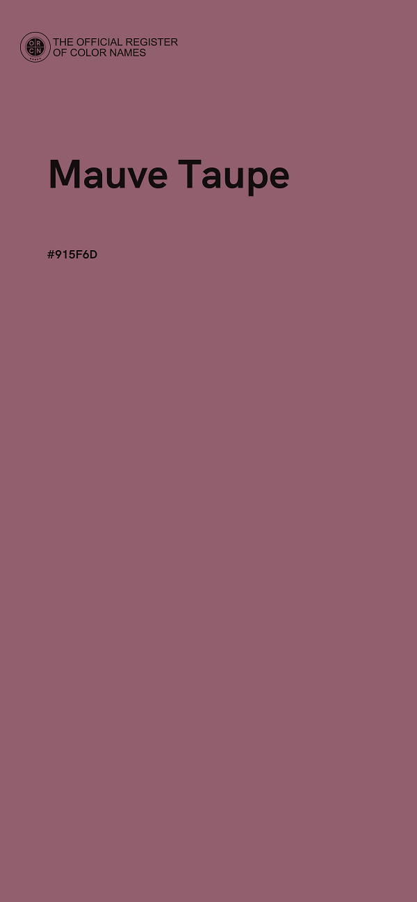 #915F6D - Mauve Taupe color image