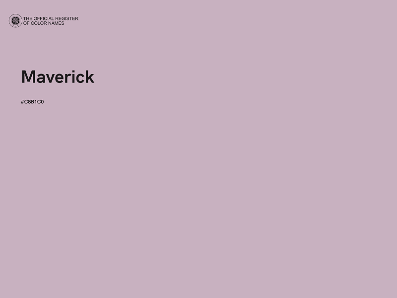 #C8B1C0 - Maverick color image