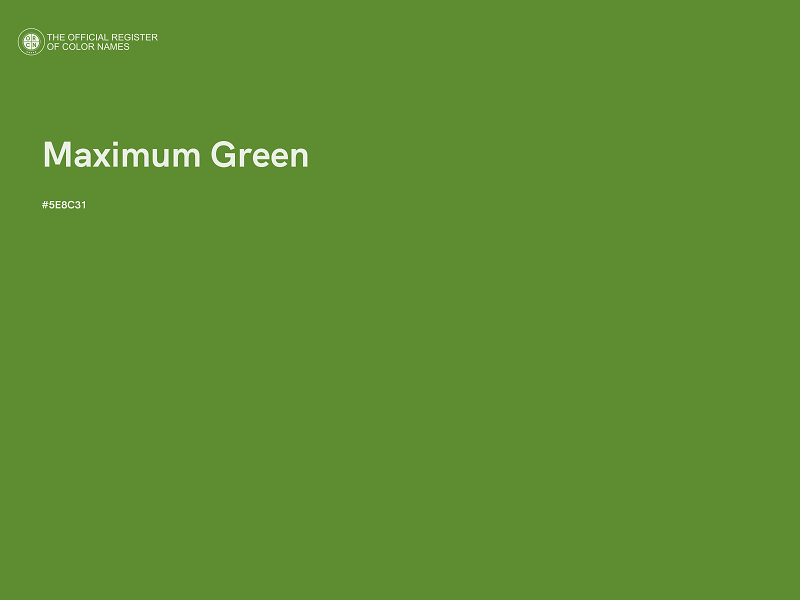 #5E8C31 - Maximum Green color image