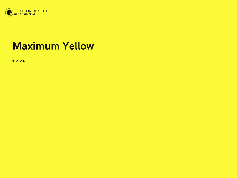 #FAFA37 - Maximum Yellow color image