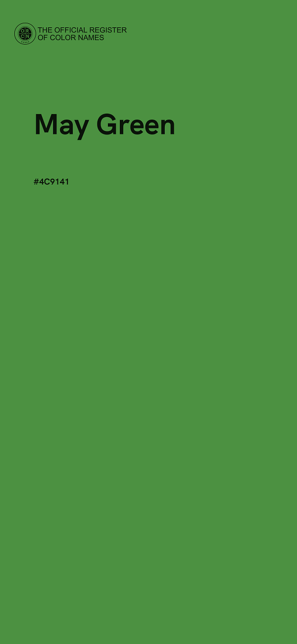 #4C9141 - May Green color image
