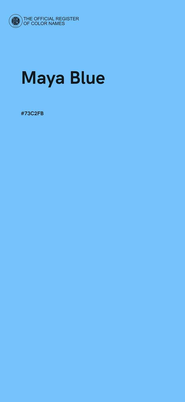 #73C2FB - Maya Blue color image