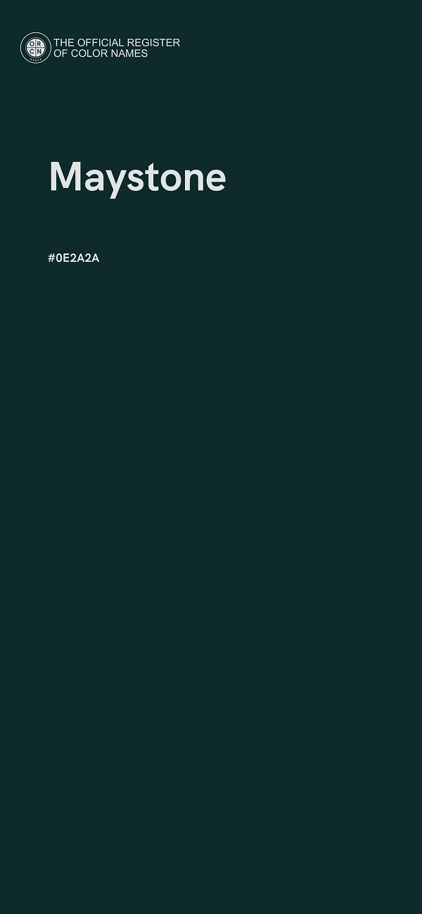 #0E2A2A - Maystone color image