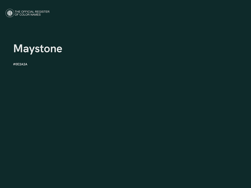 #0E2A2A - Maystone color image