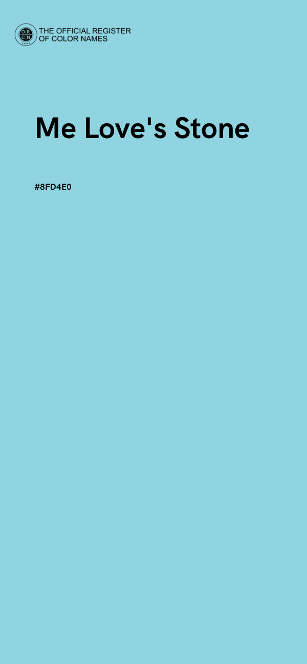 #8FD4E0 - Me Love's Stone color image
