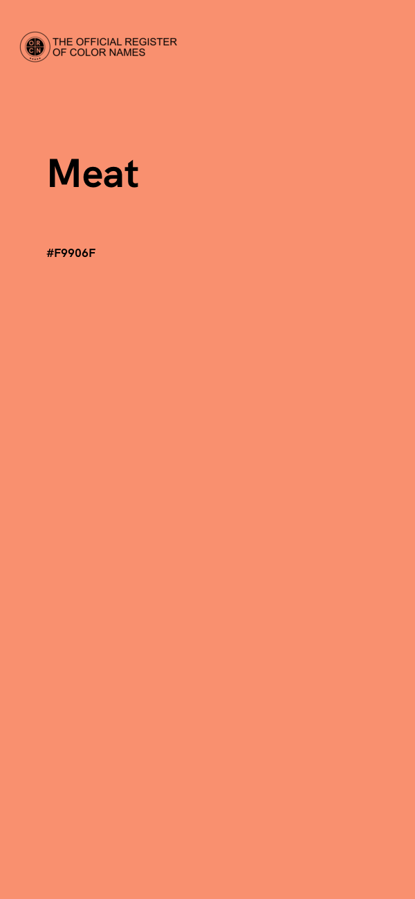 #F9906F - Meat color image