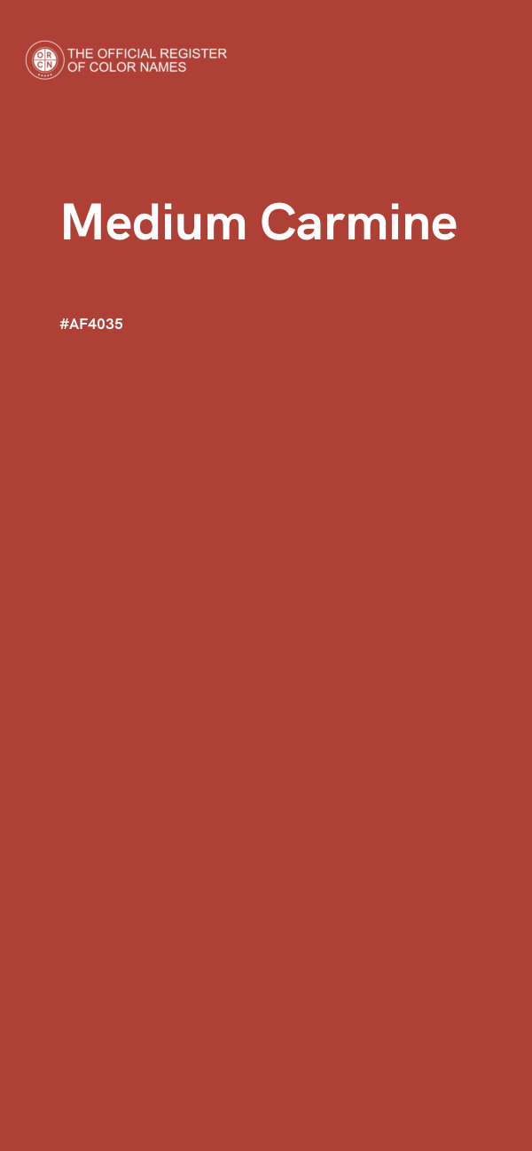 #AF4035 - Medium Carmine color image