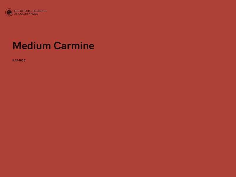 #AF4035 - Medium Carmine color image