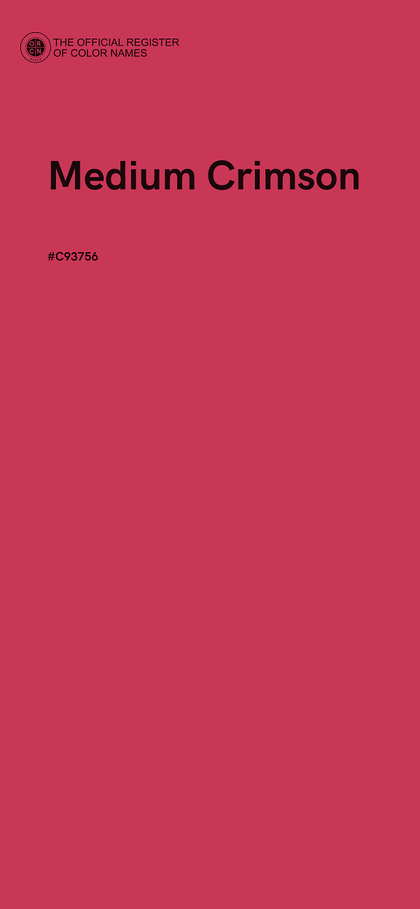 #C93756 - Medium Crimson color image