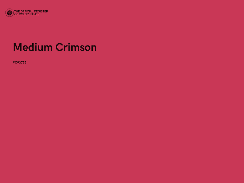 #C93756 - Medium Crimson color image