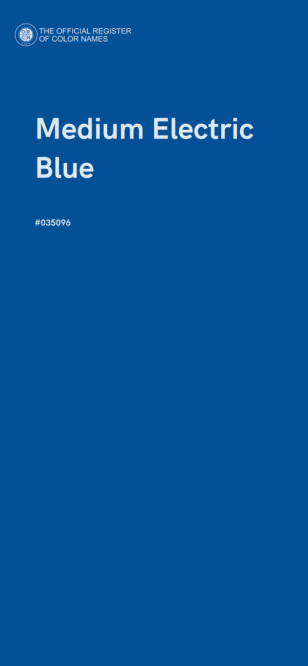 #035096 - Medium Electric Blue color image