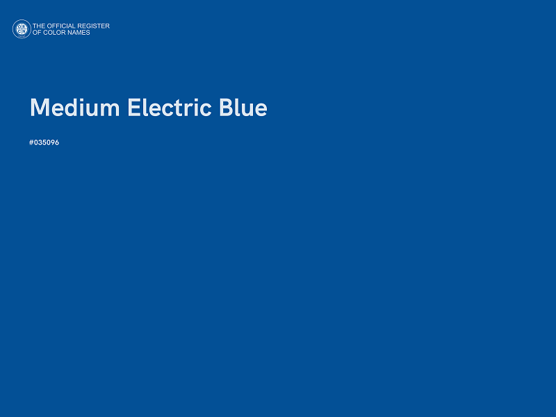 #035096 - Medium Electric Blue color image