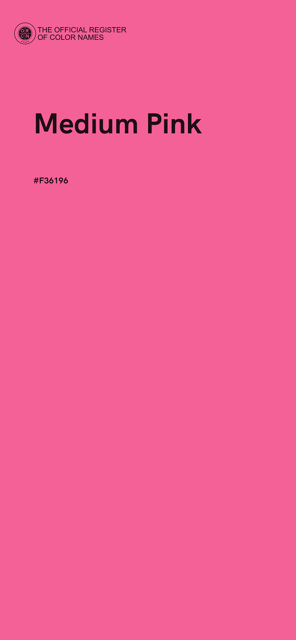 #F36196 - Medium Pink color image
