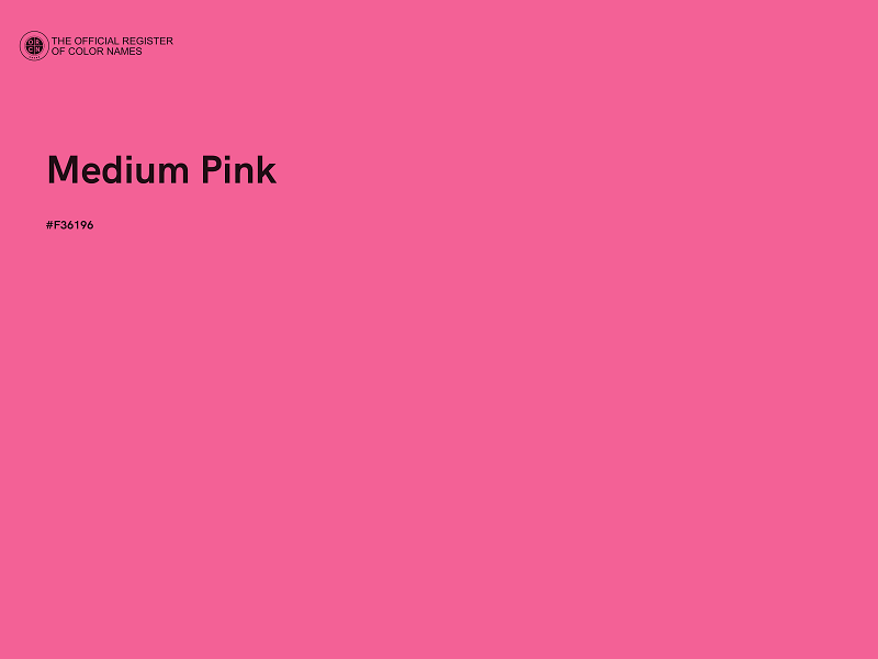 #F36196 - Medium Pink color image