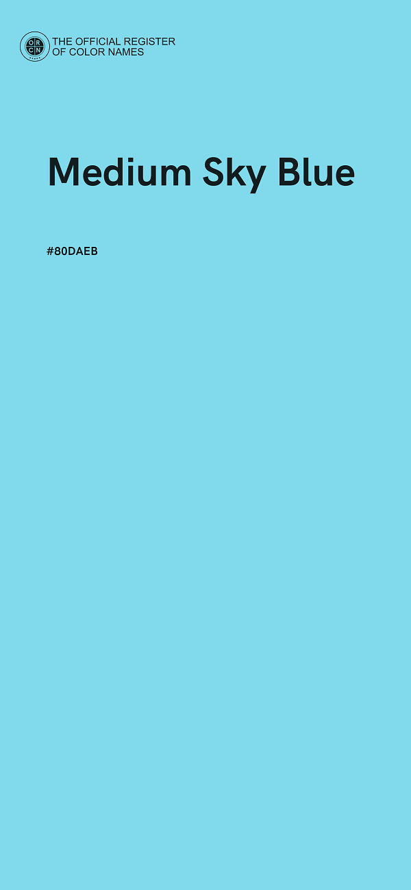 #80DAEB - Medium Sky Blue color image