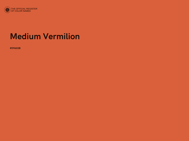 #D9603B - Medium Vermilion color image